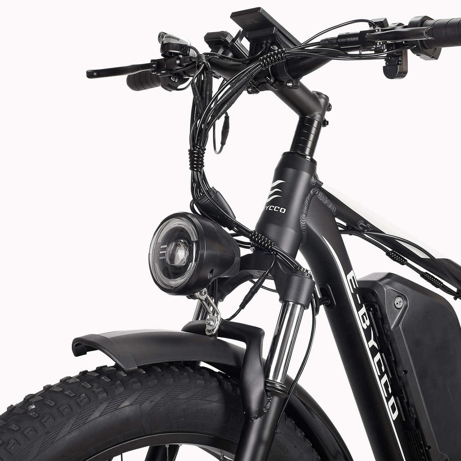 EB7Pro commuter electric bike headlight
